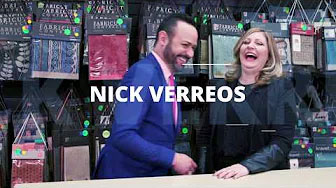 Title screen with Nick Verreos and blonde woman laughing
