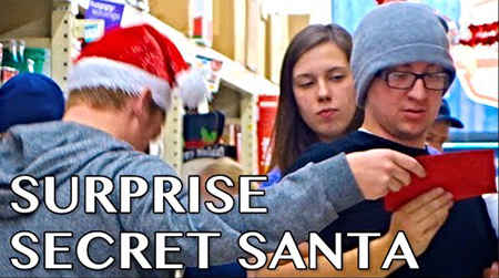 Surprise secret Santa video thumbnail